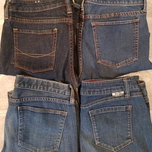 4 pair womens jeans lot size 8/29